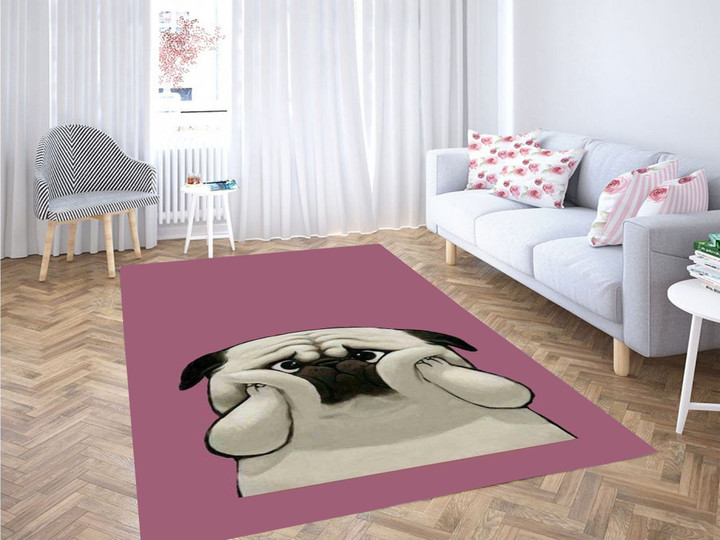 Cute Dog Wallpaper Carpet Rug Large Rectangle Rugs Highlight For Home, Living Room & Outdoor Rectangle Rug