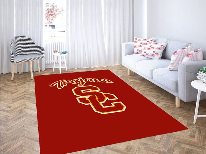 Usc Trojans Baseball Carpet Rug Large Rectangle Rugs Highlight For Home, Living Room & Outdoor Rectangle Rug