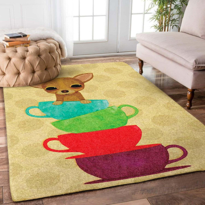 Chihuahua Rug Large Rectangle Rugs Highlight For Home, Living Room & Outdoor Rectangle Rug