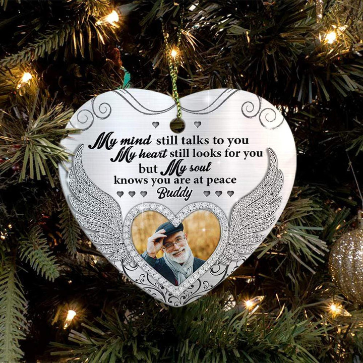 My Soul Knows You Are At Peace Family Heart Ornament HN590