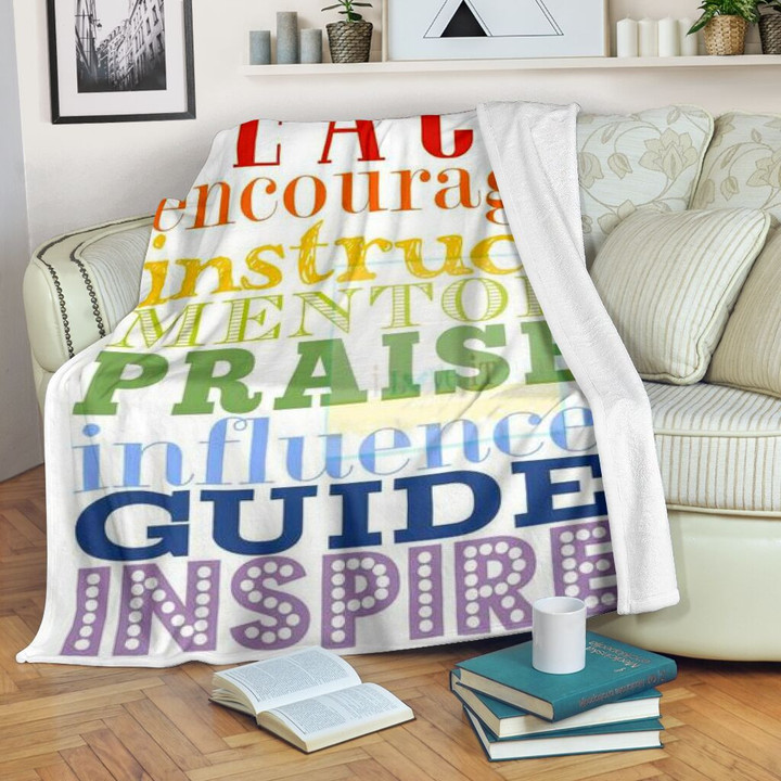 Teach Encourage Insntruct Blanket Premium Blanket