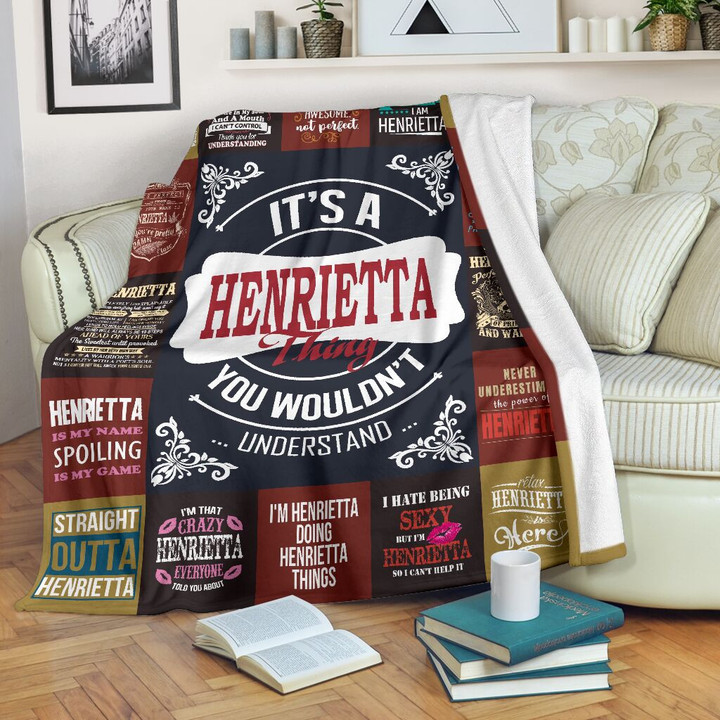 Bf01 Henrietta Premium Fleece Blanket Premium Blanket