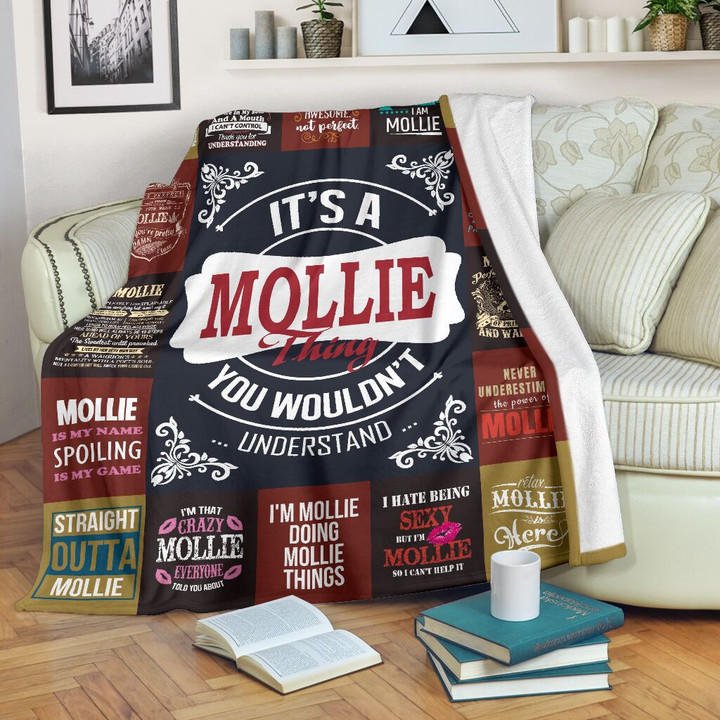Bf01 Mollie Premium Fleece Blanket Premium Blanket