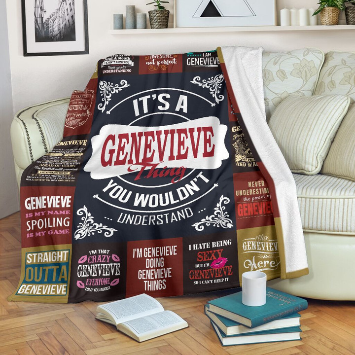 Genevieve Premium Fleece Blanket Premium Blanket