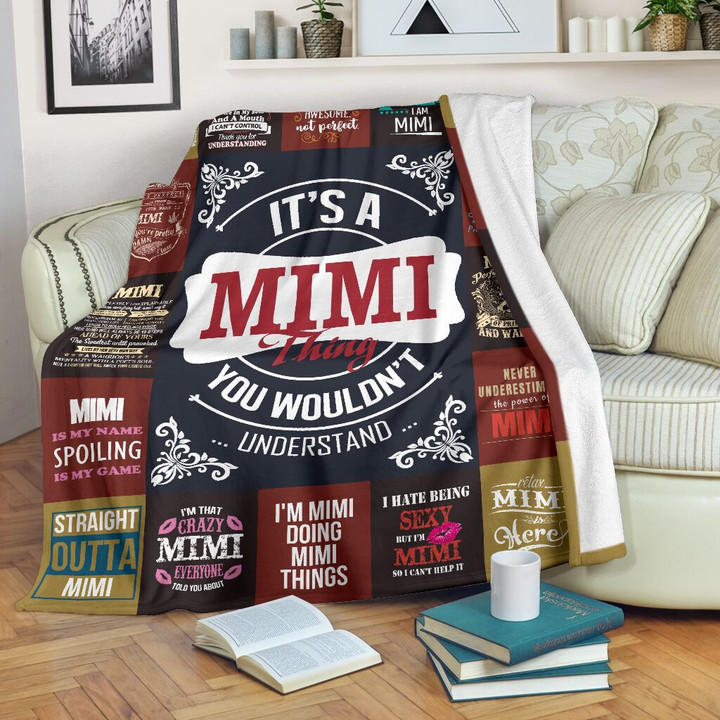 Bf01 Mimi Premium Fleece Blanket Premium Blanket
