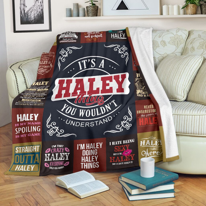 Haley Premium Fleece Blanket Premium Blanket