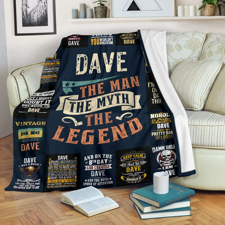 Dave Premium Fleece Blanket Premium Blanket