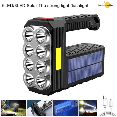Super Bright Solar LED Camping Flashlight