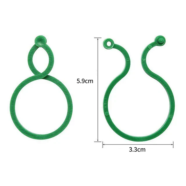 Garden Vine Strapping Clips Plant Bundled Buckle Ring Holder Tomato Garden Plant Stand Tool