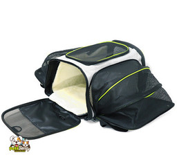 Expandable Foldable Soft-Sided Dog Carrier Bag | Travel Dog Carrier Bag