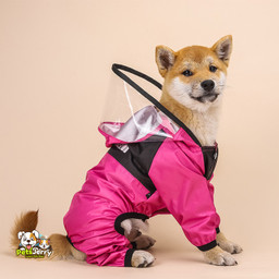 Puppy Hooded Raincoat | Waterproof Dog Raincoat - PetsJerry