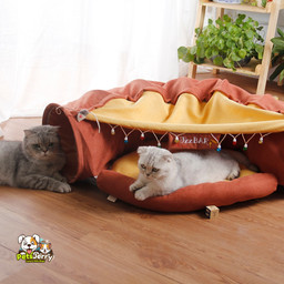 Pet Cats Tunnel Toy Interactive Play Toy | Collapsible Cat Tunnels | PetsJerry