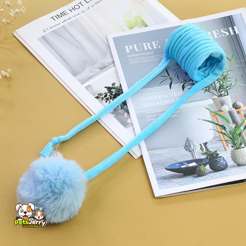 Hanging Spring Plush Cat Ball - The Perfect Toy to Keep Your Cat Active and Entertained!