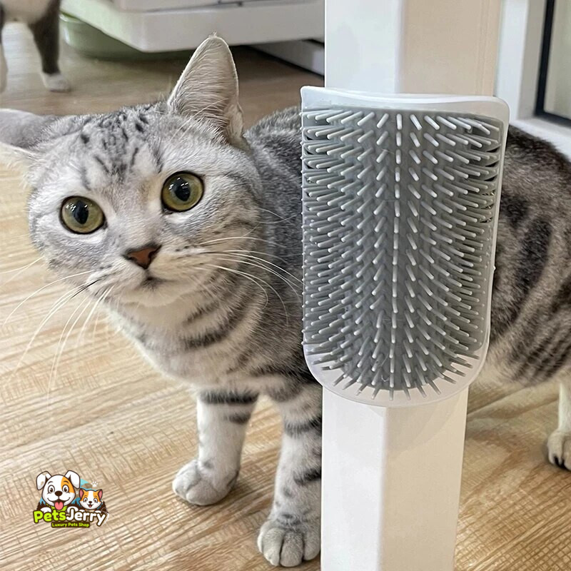 Wall Corner Pet Massage Comb - The Gentle and Effective Way to Keep Your Pet's Fur Looking and Feeling Its Best!