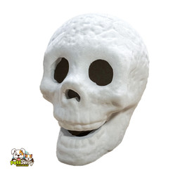 Halloween Human Skull Fire Pit Decoration - Realistic and Weatherproof Fire Pit for Outdoor Parties