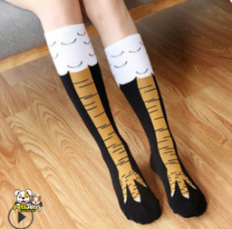 Chicken Paws Feet Leg Socks - Funny and Cute Socks with a Chicken Paws Print