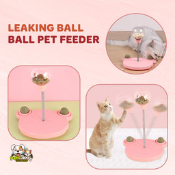 Leaking Treats Ball Pet Feeder Toy | Cat Toys - PetsJerry