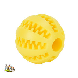 Interactive treats rubber teeth cleaning ball toy for dogs