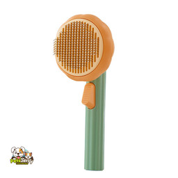 Pumpkin Pet Grooming Comb Self Cleaning Slicker Brush for Dogs and Cats