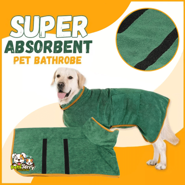 Super Absorbent Pet Bathrobe for Dogs and Cats