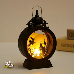 Halloween LED Hanging Lantern | Features LED Candle Light