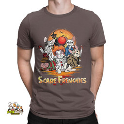 Men Friends With Horror Characters Halloween T Shirts