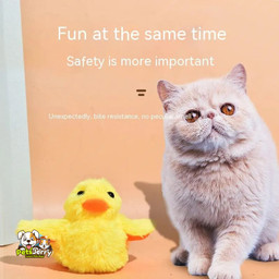 Flapping Duck Cat Toy - Vibration Sensor Game Kitten