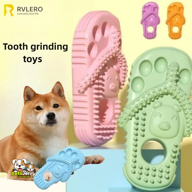 Dog Slippers Toy with Teeth Cleaning Points