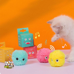 Pawsome Pals: Interactive Cat Ball Toy - Catnip Infused Fun
