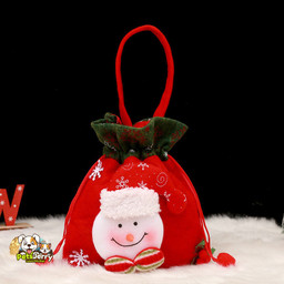 Adorable Christmas Gift Ornaments Doll Bags made of high-quality felt with cute doll designs.
