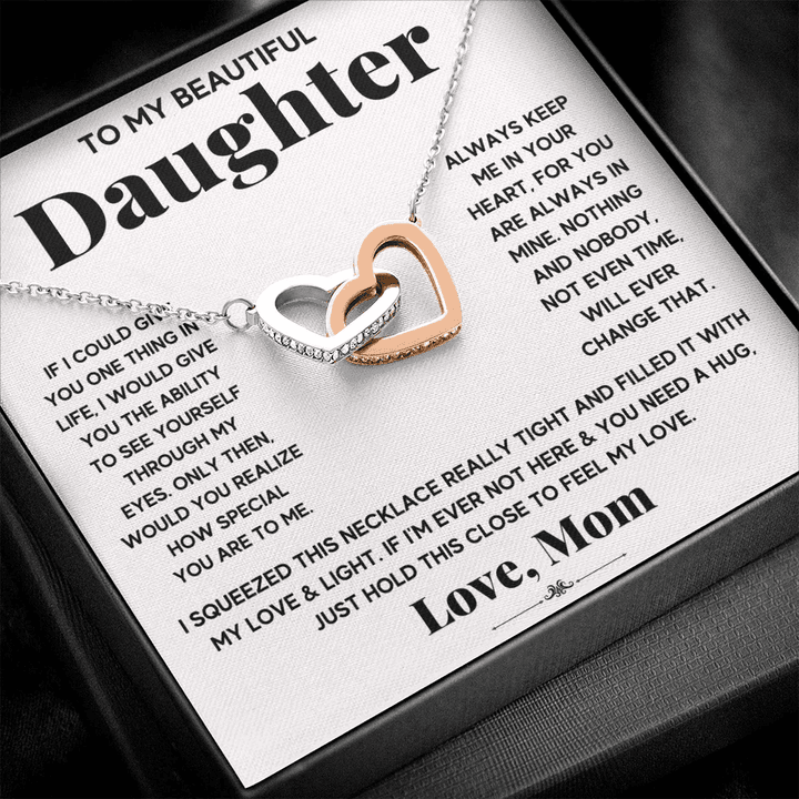 [Almost Gone] My Beautiful Daughter - Interlocking Heart Necklace