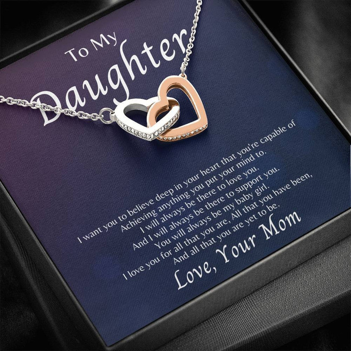 To My Daughter - I Will Always Be There To Love You - Necklace