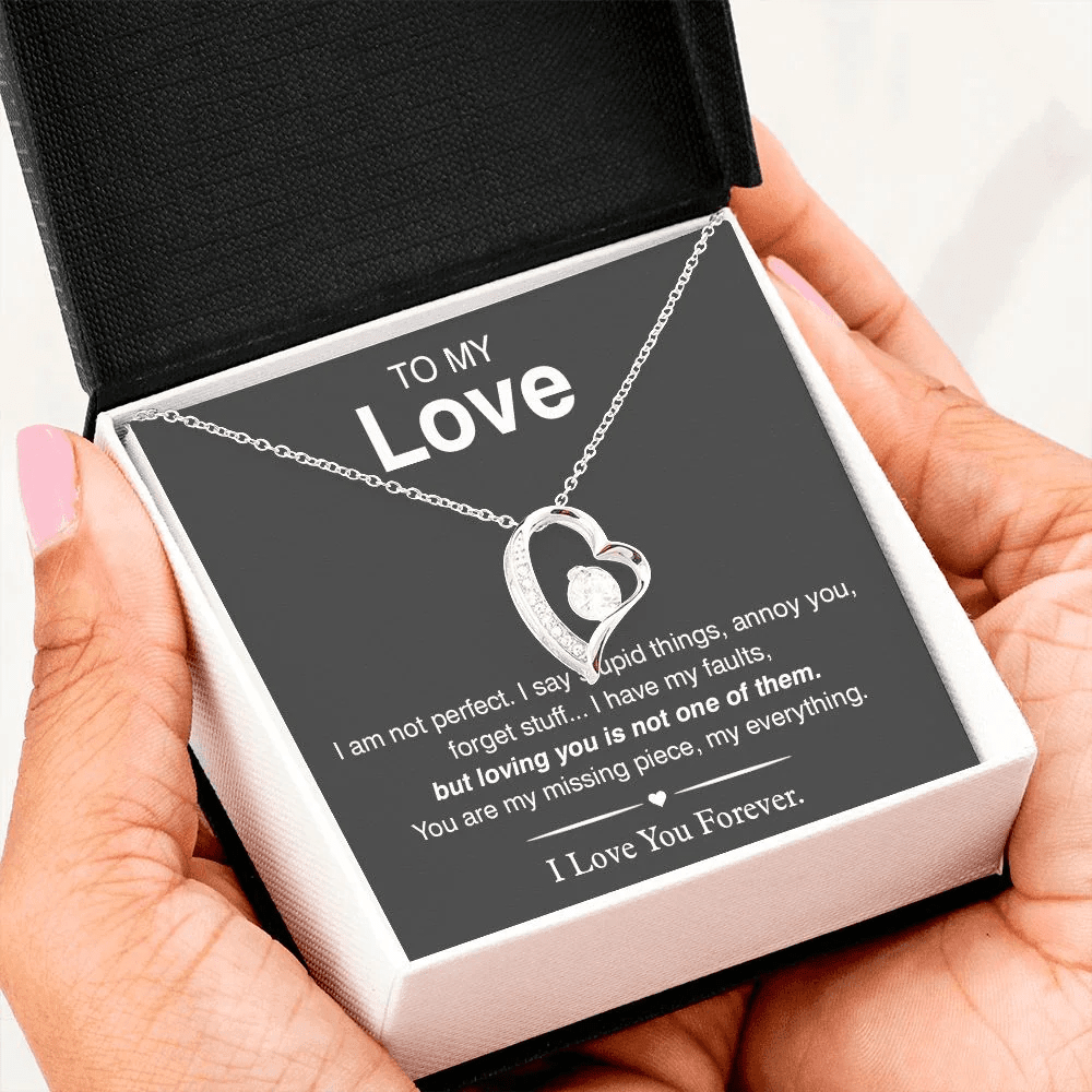 To My Love, You Are My Missing Piece Forever Love Necklace