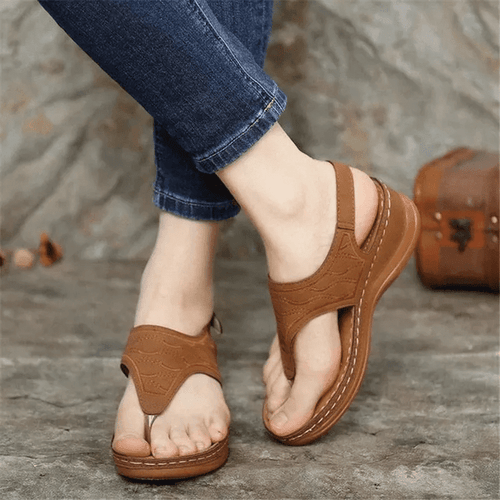 Clip Toe Wedges Walking Sandals