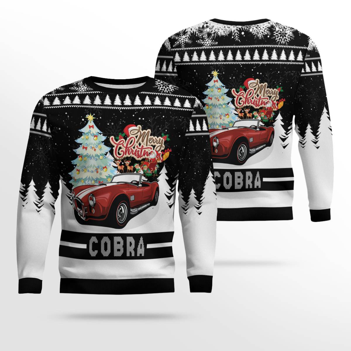 Elbam Premium Cobra Christmas Ugly Sweater - newgifti