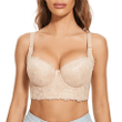 Push Up Bra Corset Top Bustier Sexy Lace Bras For Women Padded Underwire Lingerie