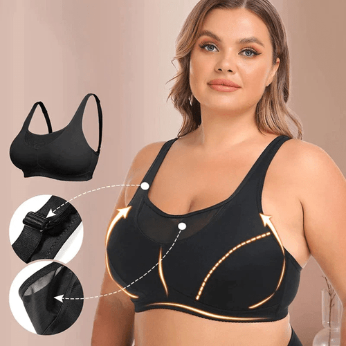 Full Figure No Bounce High Support Wire-free Camisole Sports Bra Plus Size