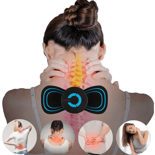 Portable Mini Sticker Massager Rechargeable Cervical Muscle Relief Pain Massage