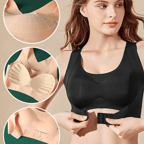 Seamless Posture Corrector Push Up Support Vest Bra For Women