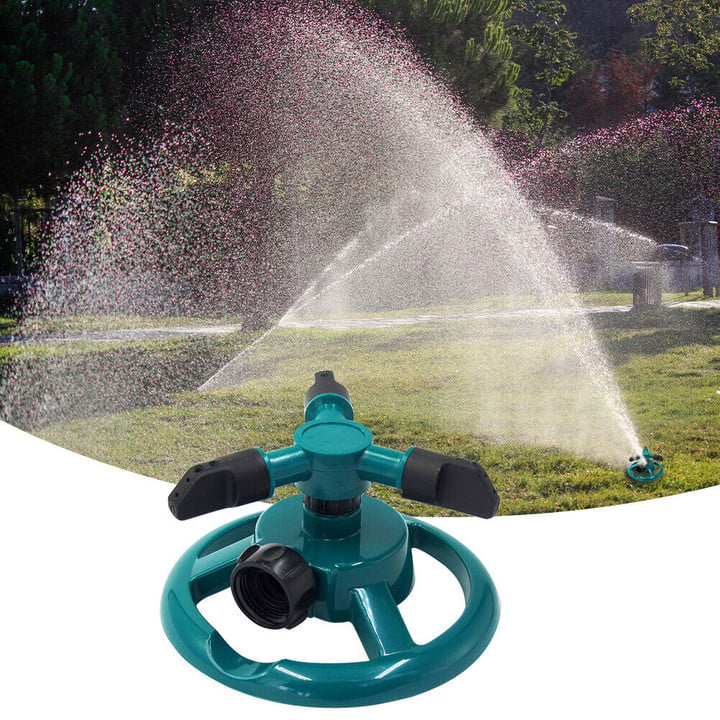 Garden Lawn Sprinkler 360 Degree Automatic Rotating Irrigation