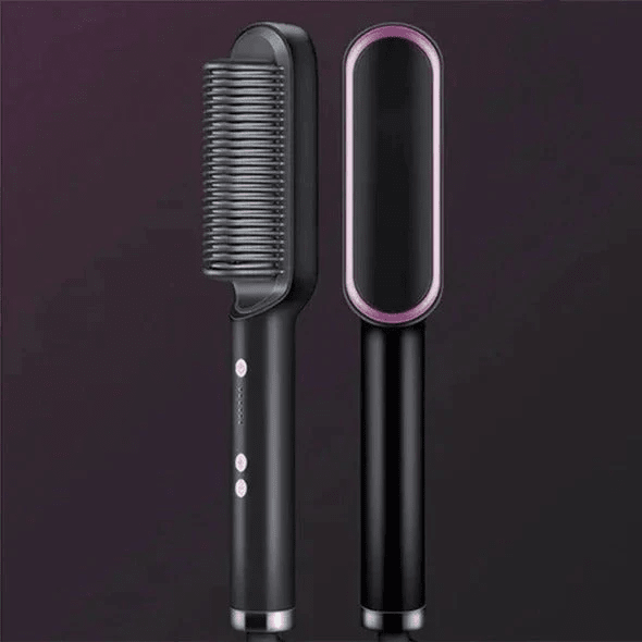 Hair Straightener Brush Hot Ceramic Comb - New Version 2022