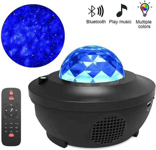 LED Star Galaxy Starry Sky Projector Lamp Bluetooth Speaker