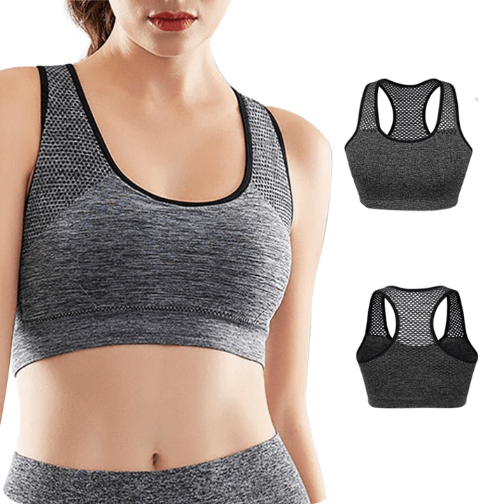 Quick Dry Airy Sports Bra Breathable High Support Gym Bra For Women