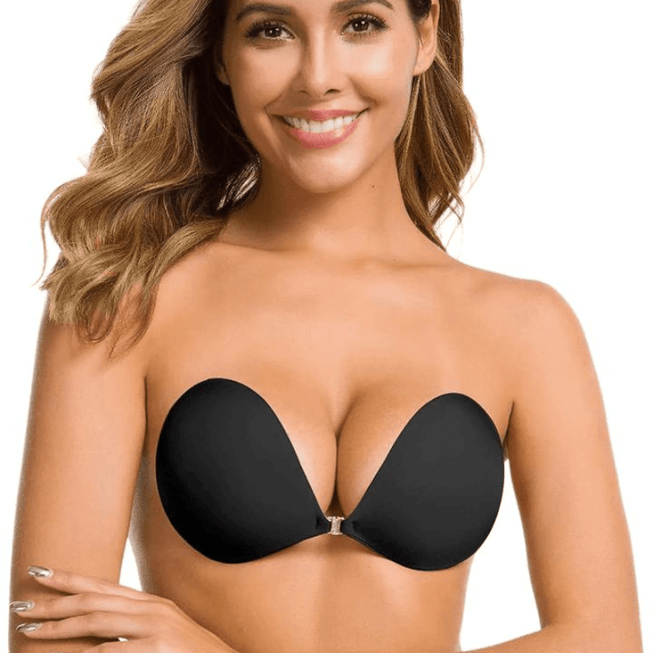 Stick on Adhesive Push Up Bra with Front Closure & Nipple Covers