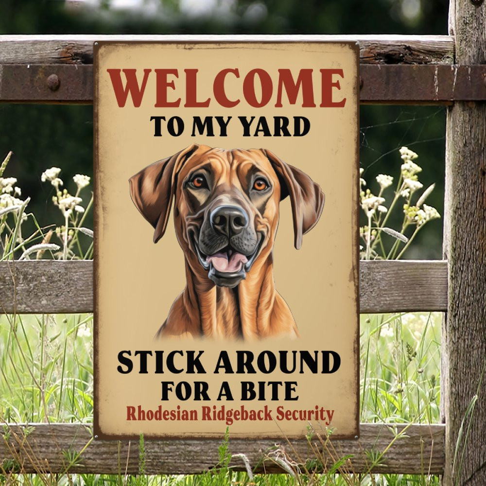 Rhodesian Ridgeback Sign Rhodesian Ridgeback Portrait Metal sign - Giftisfun