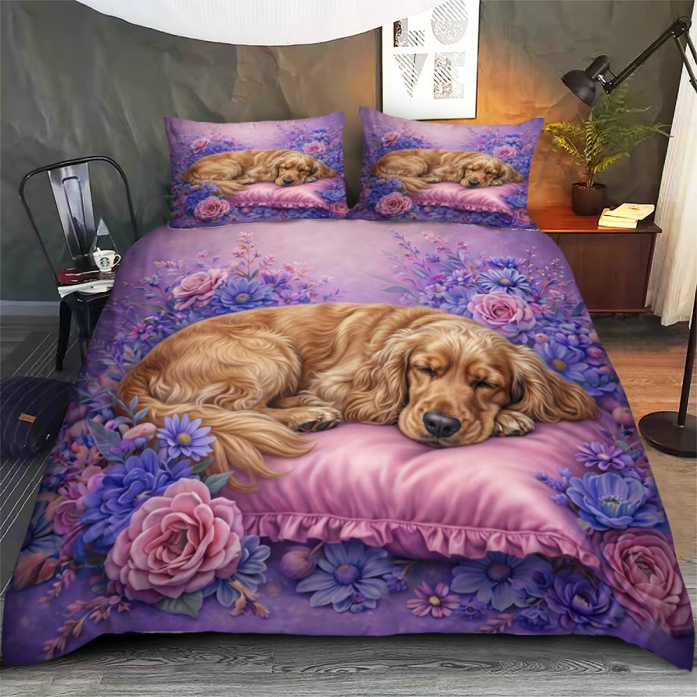 Spaniel Set Cocker Spaniel Lovers Premium Bedding Set - Giftisfun