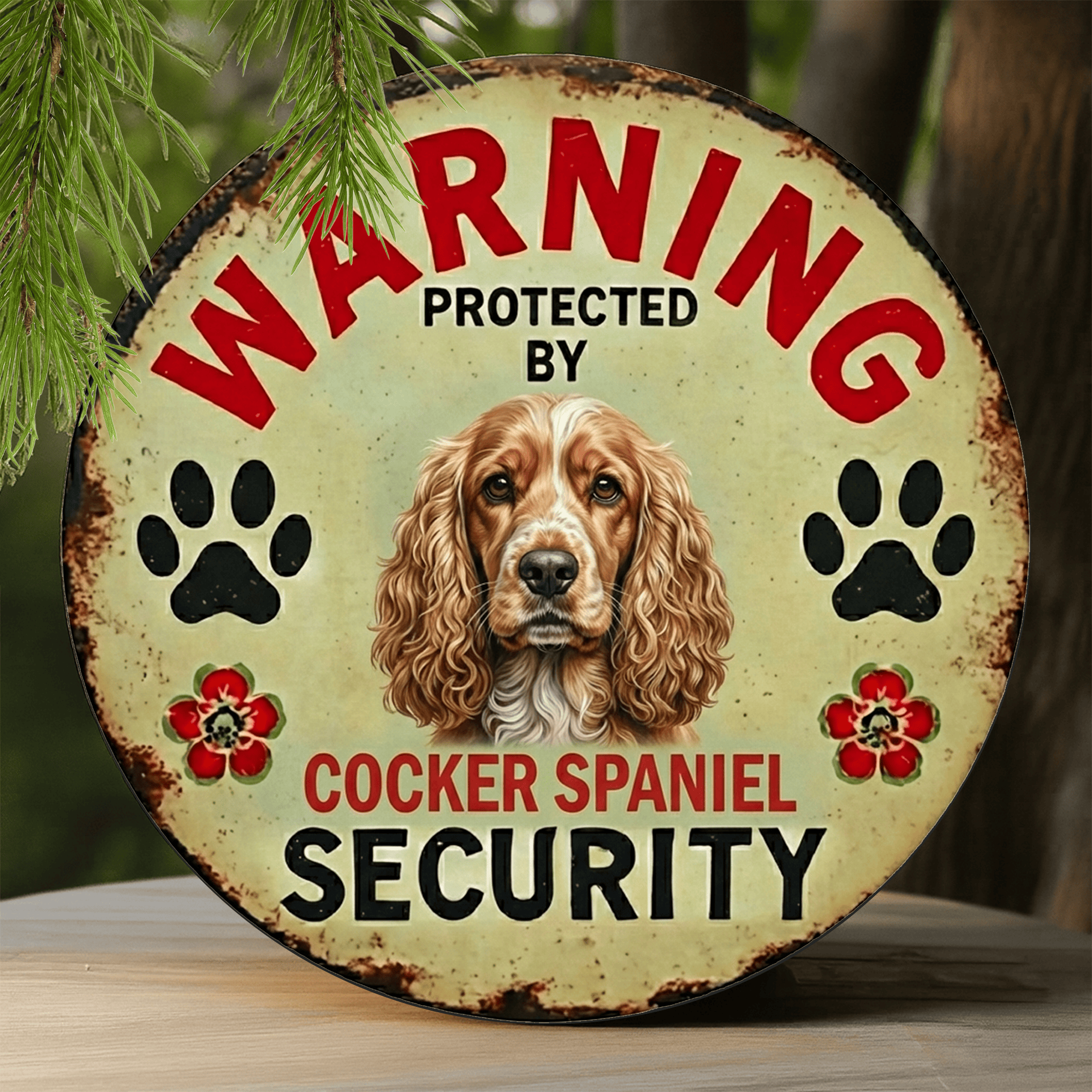 Cocker Spaniel Premium Cut Metal Sign - Giftisfun