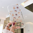 Kawaii Hedgehog Heart Phone Case For iPhone 11 12 Mini 13 14 Pro XS Max X 8 7 6s Plus 5 SE XR Transparent Shell