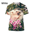 Cute Hedgehog 3D Animal Print Short-sleeved T Shirt Men and Women