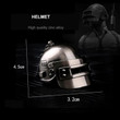 PUBG Keychain Battlegrounds Backpack Armor Helmet Pan Key Chain Ring Army Jewelry For Souvenir Cosplay Props Holder Bags